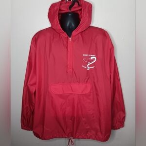 VTG 80s Cincinnati College Pharmacy 2XL Anorak Windbreaker Jacket Hartwell USA